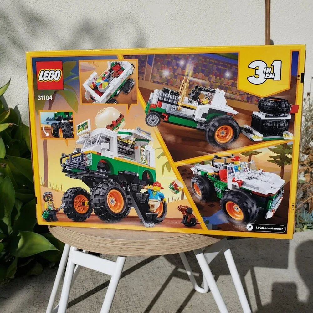RETIRED LEGO Creator 3in1 Monster Burger Truck 31104 Food Vehicle SEALED NEW 499
